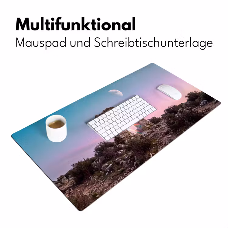 Schreibtischunterlage - Bogen – Regenbogen – Mond — 4