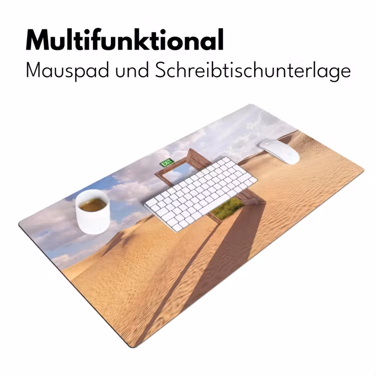 Schreibtischunterlage - Tür – Wüste – Gras — 4