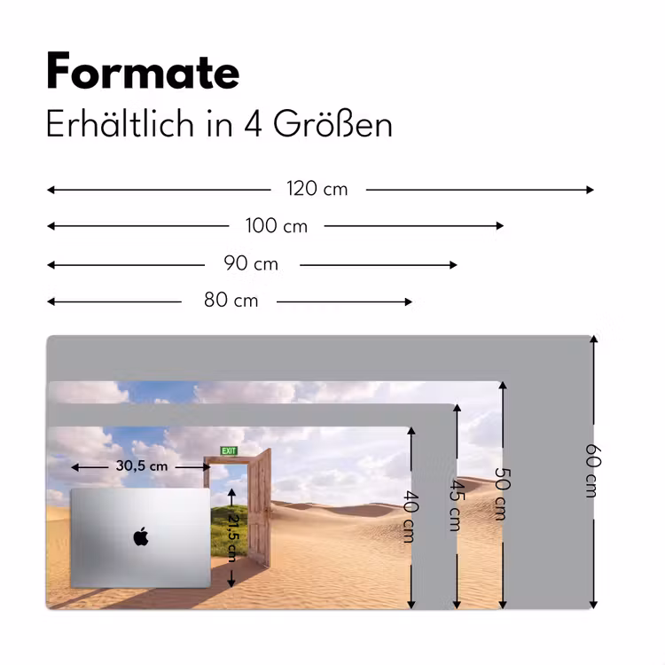 Schreibtischunterlage - Tür – Wüste – Gras — 5