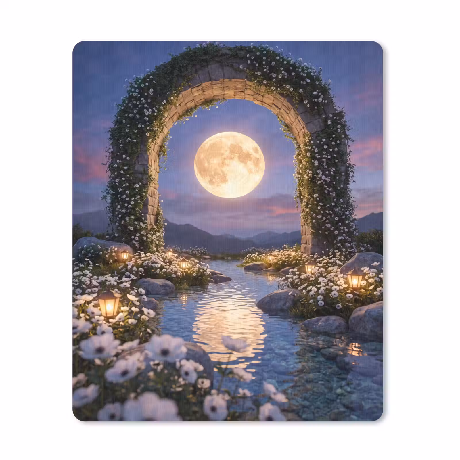 Mauspad - Bogen – Mond – Nacht — 1