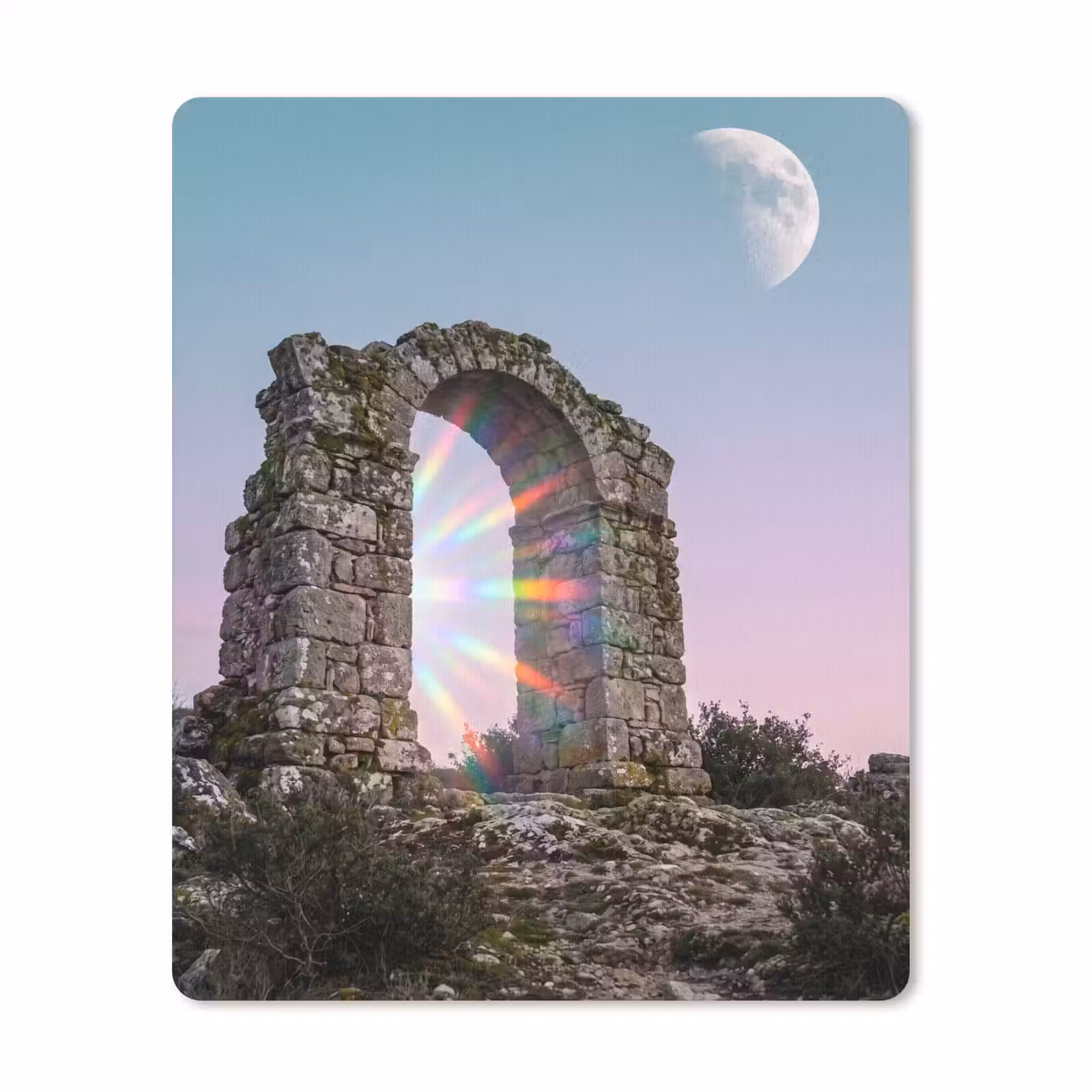 Mauspad - Bogen – Regenbogen – Mond — 1