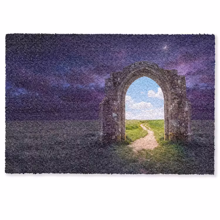 Fußmatte - Bogen – Landschaft – Kontrast — 1