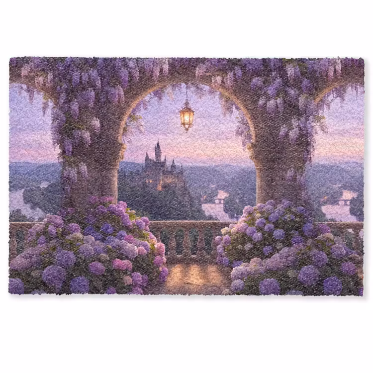 Fußmatte - Schloss – Fluss – Abend — 1