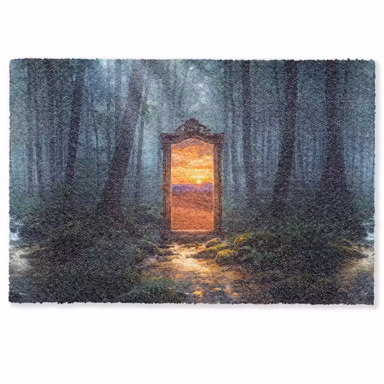 Fußmatte - Spiegel – Wald – Natur — 1