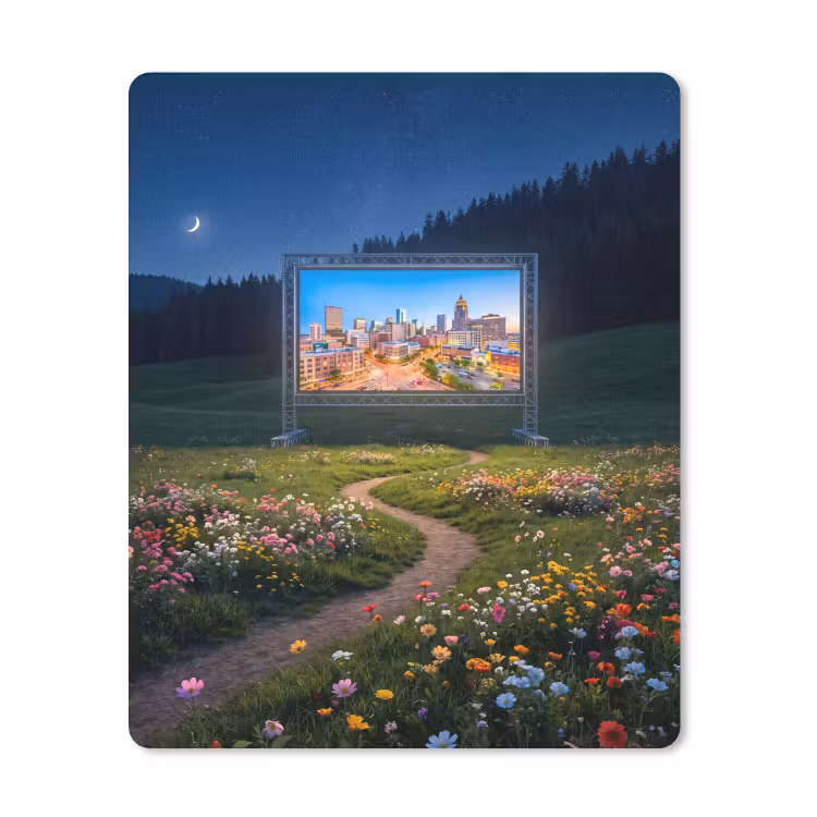 Mauspad - Bildschirm – Stadt – Natur — 1