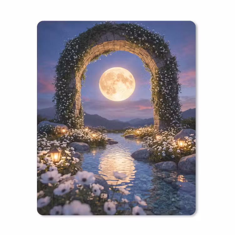 Mauspad - Bogen – Mond – Nacht — 1