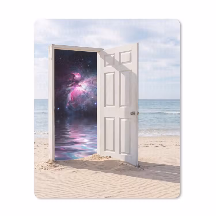 Mauspad - Tür – Strand – Kosmos — 1