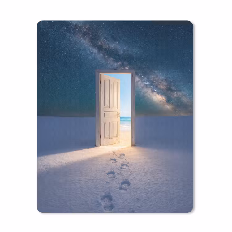 Mauspad - Tür – Schnee – Strand — 1