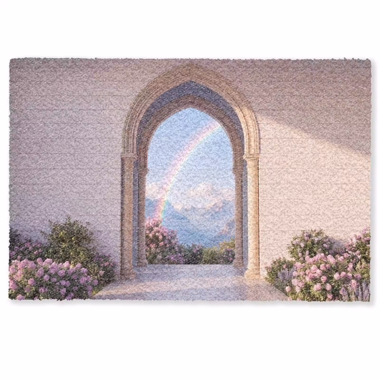 Fußmatte - Bogen – Berge – Regenbogen — 1