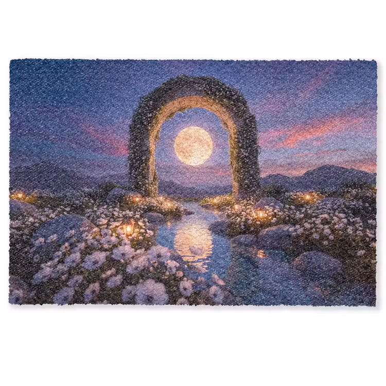 Fußmatte - Bogen – Mond – Nacht — 1