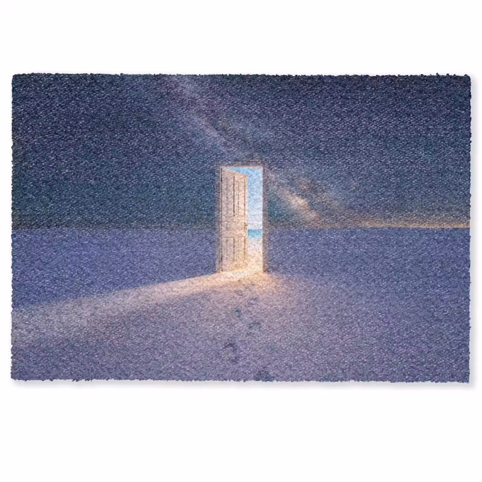 Fußmatte - Tür – Schnee – Strand — 1