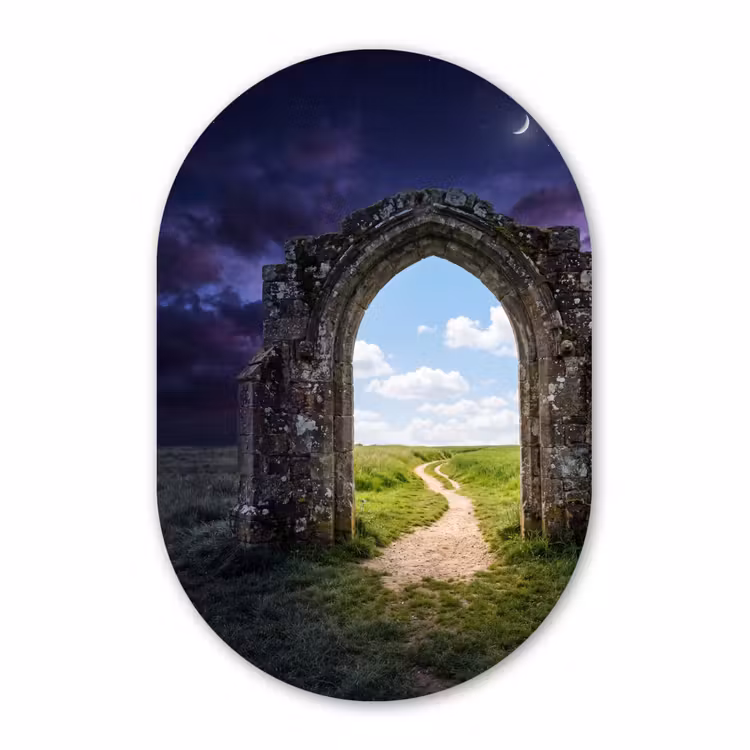 Forexbild Oval - Bogen – Landschaft – Kontrast — 1