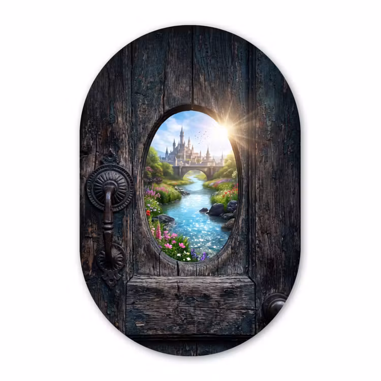 Forexbild Oval - Schloss – Fluss – Natur — 1
