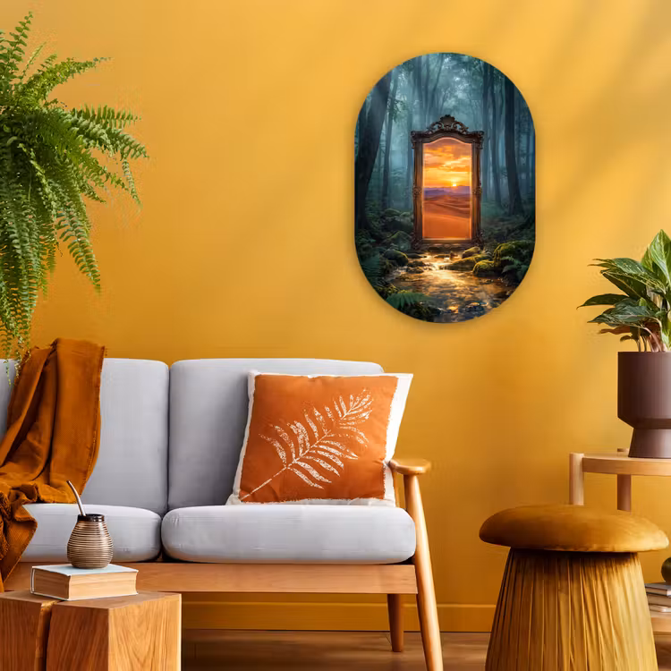 Forexbild Oval - Spiegel – Wald – Natur — 2