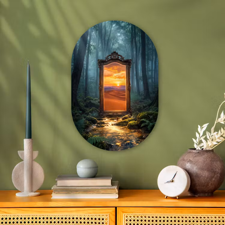 Forexbild Oval - Spiegel – Wald – Natur — 3
