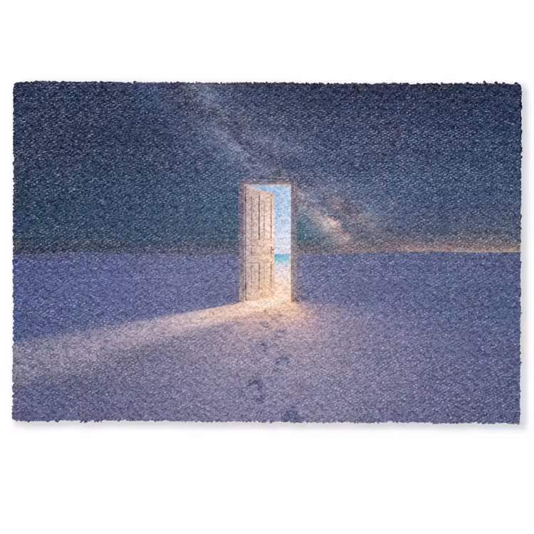 Fußmatte - Tür – Schnee – Strand — 1