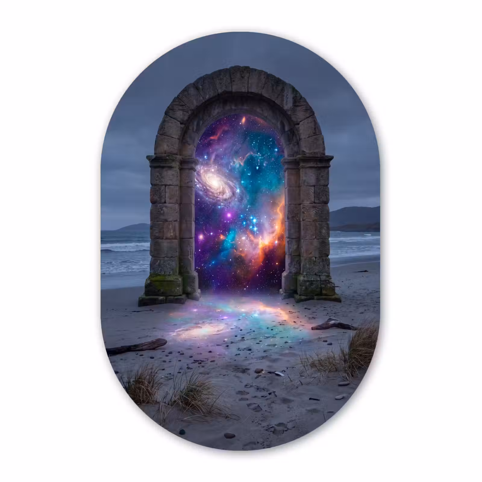 Forexbild Oval - Tor – Strand – Raum — 1