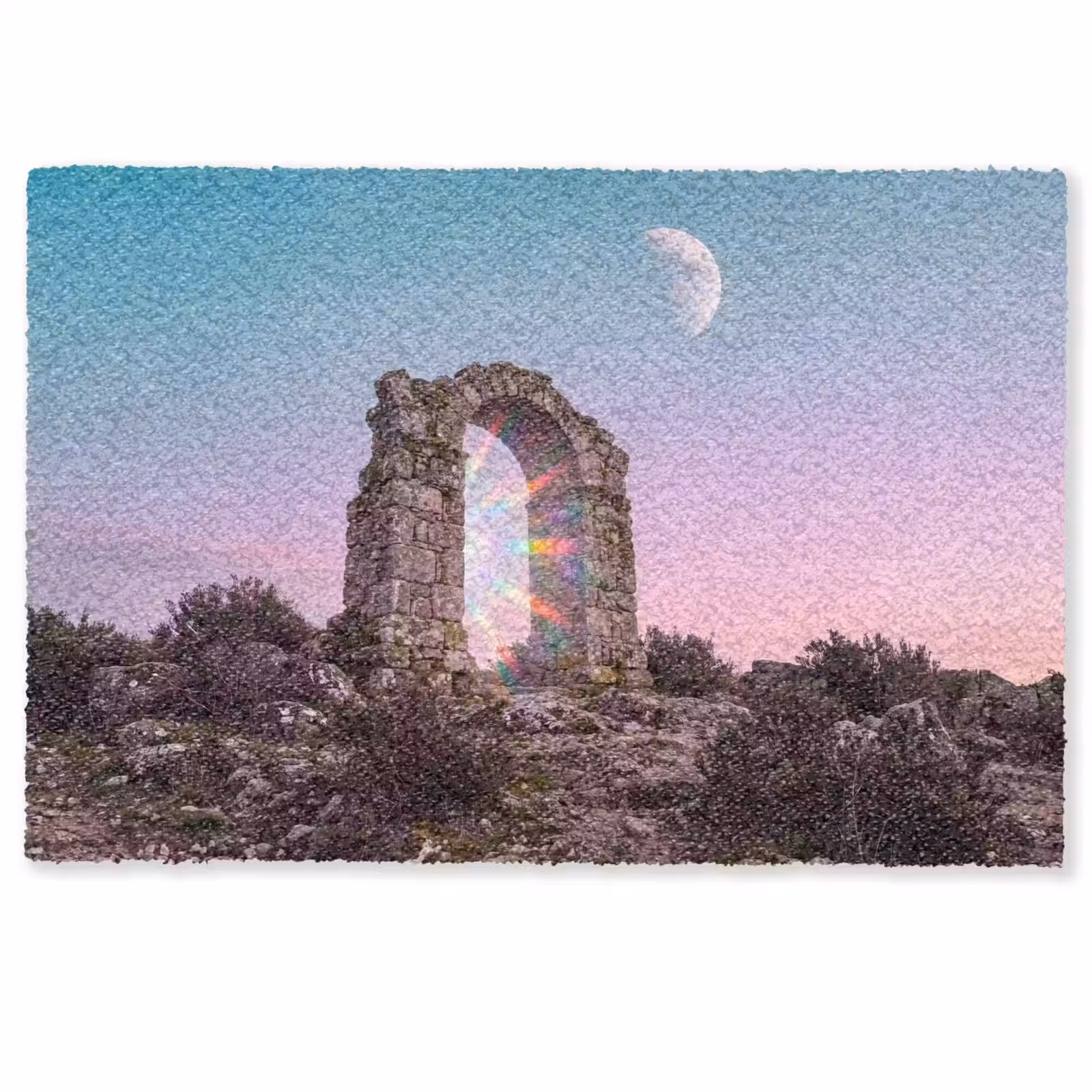 Fußmatte - Bogen – Regenbogen – Mond — 1