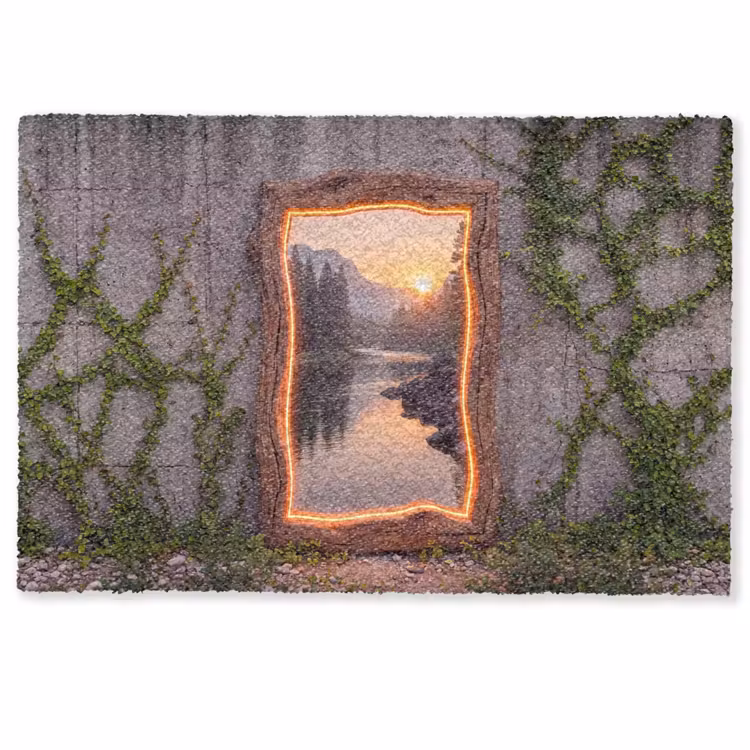 Fußmatte - Landschaft – Rahmen – Licht — 1