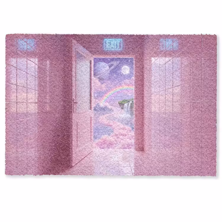 Fußmatte - Rosa Tür – Fantasie — 1