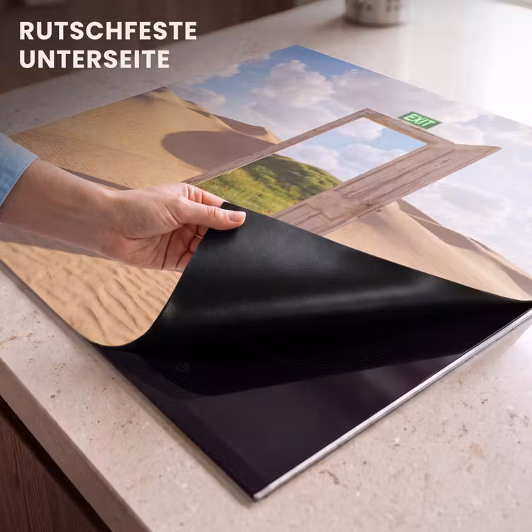 Herdabdeckplatte - Tür – Wüste – Gras — 9