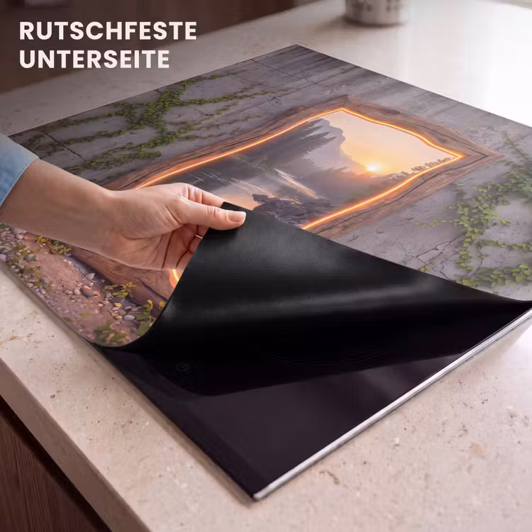 Herdabdeckplatte - Landschaft – Rahmen – Licht — 9