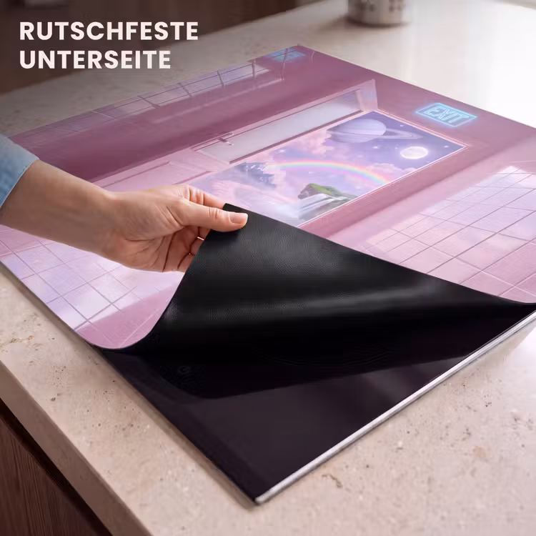Herdabdeckplatte - Rosa Tür – Fantasie — 9