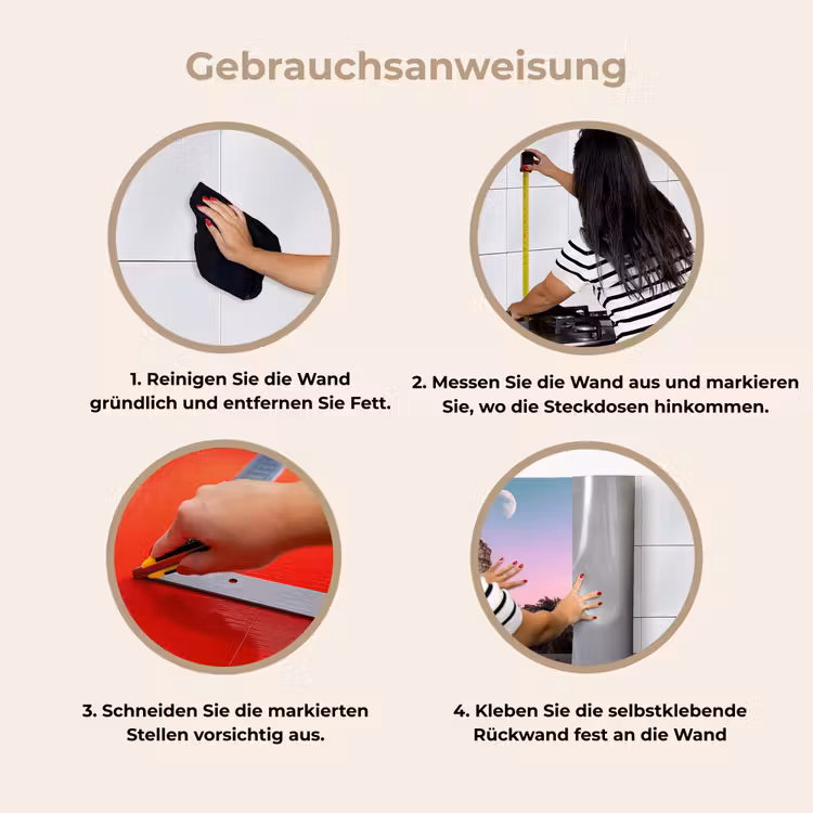 Küchenrückwand - Bogen – Regenbogen – Mond — 9