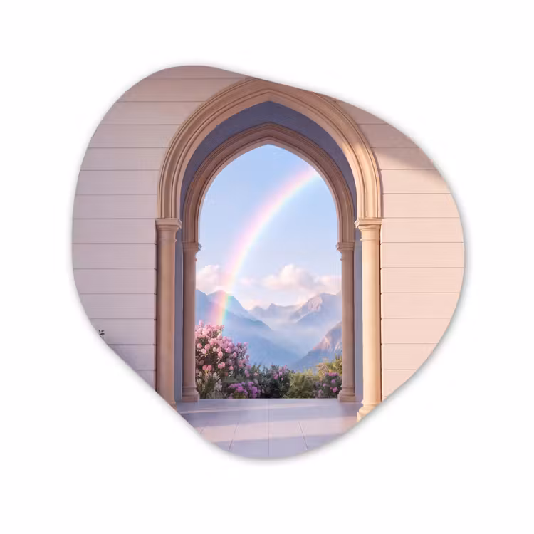 Forexbild Organische Form - Bogen – Berge – Regenbogen — 1