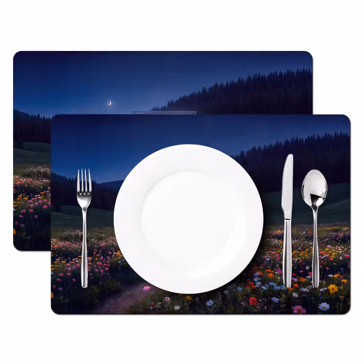 Tischset - 6 Stück - Bildschirm – Stadt – Natur — 2