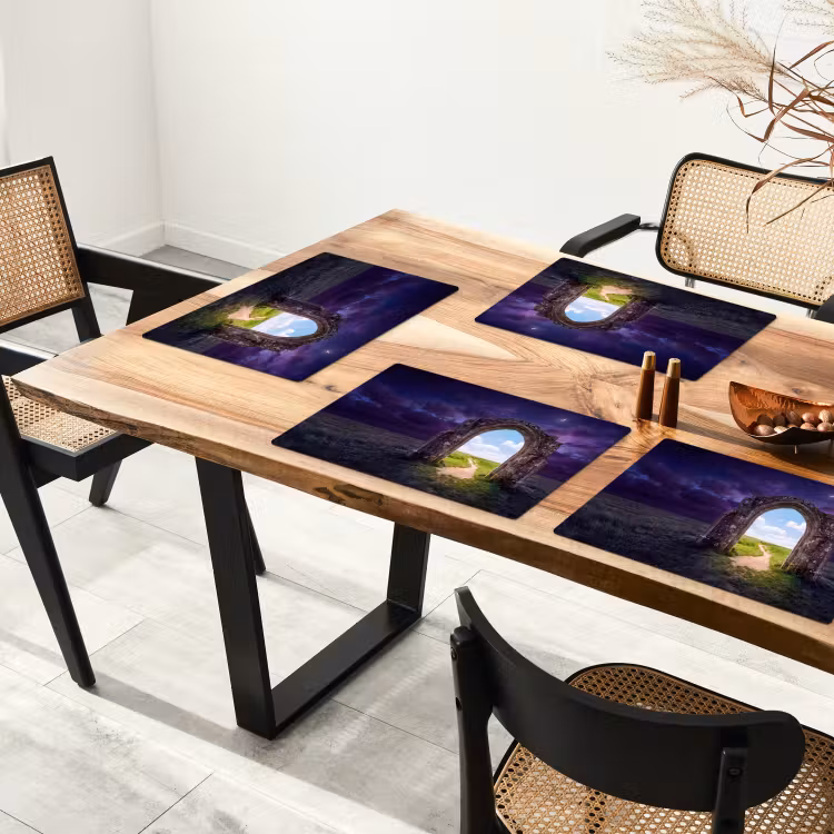 Tischset - 6 Stück - Bogen – Landschaft – Kontrast — 3