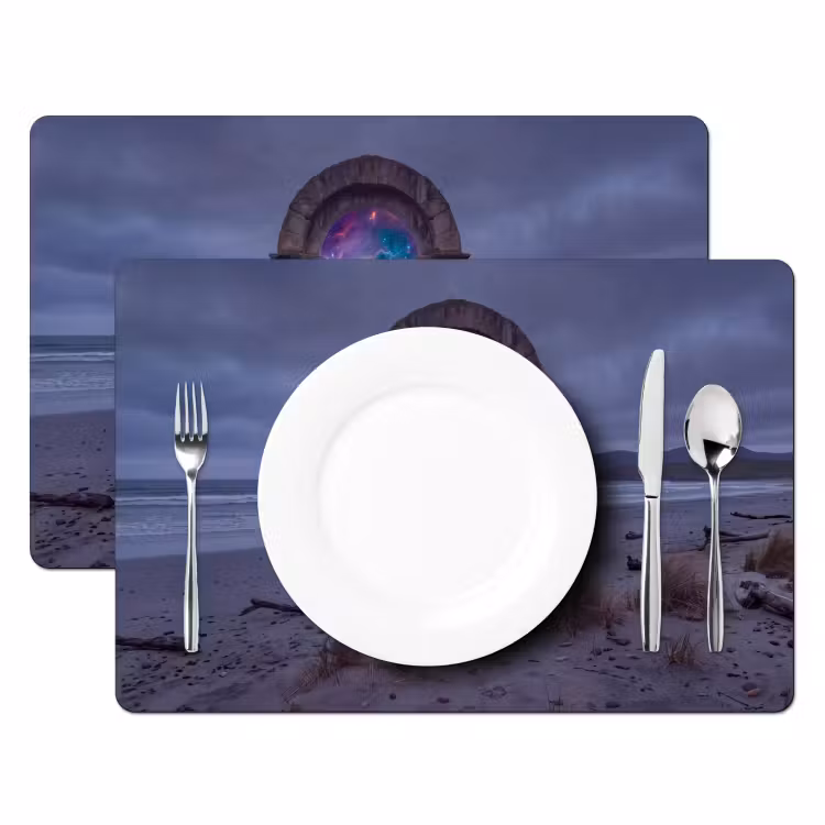 Tischset - 6 Stück - Tor – Strand – Raum — 2
