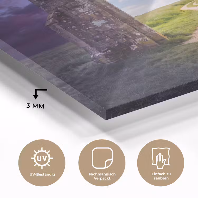 Glasbild - Bogen – Landschaft – Kontrast — 3