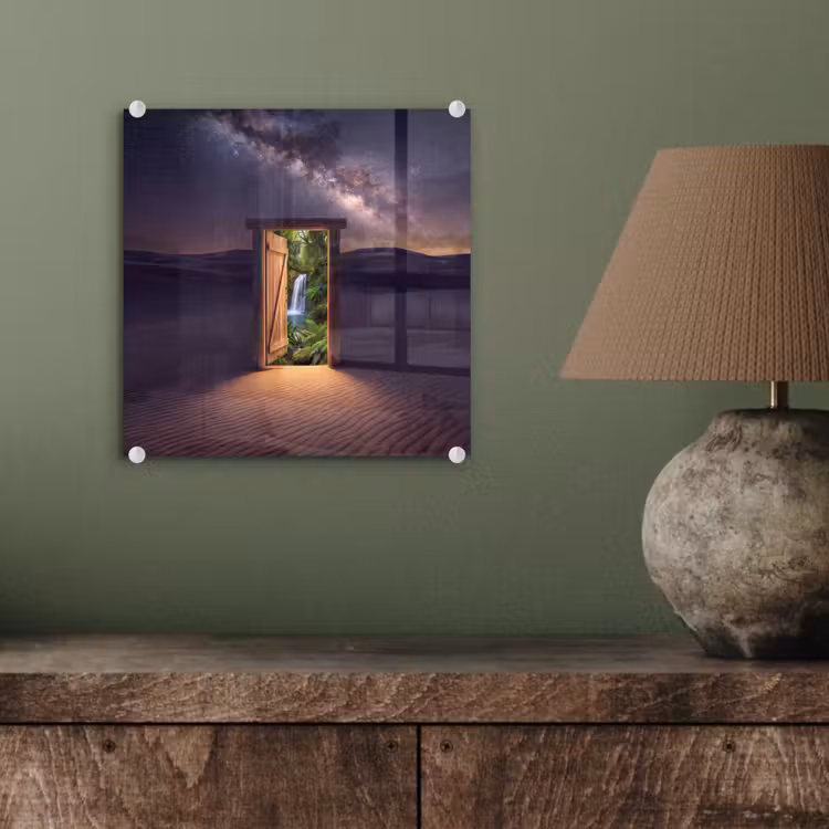Glasbild - Tür – Wüste – Natur — 4