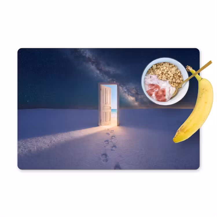 Tischset - 6 Stück - Tür – Schnee – Strand — 1