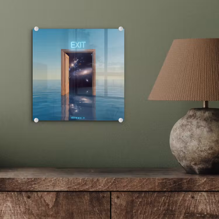 Glasbild - Tür – Raum – Abstrakt — 4