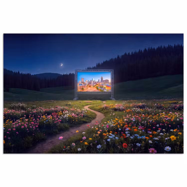 Poster - Bildschirm – Stadt – Natur — 1