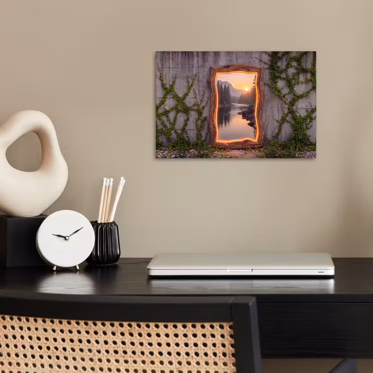 Poster - Landschaft – Rahmen – Licht — 2