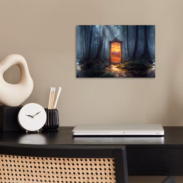 Poster - Spiegel – Wald – Natur — 2