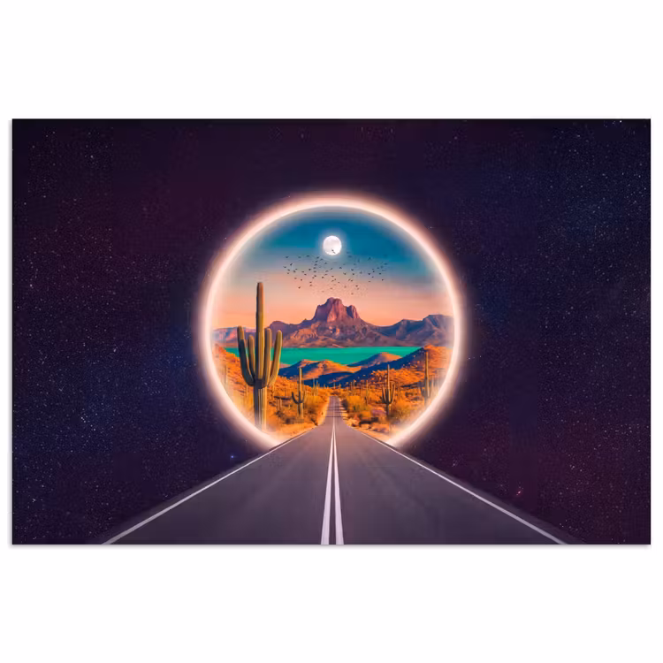 Poster - Straße – Wüste – Natur — 1