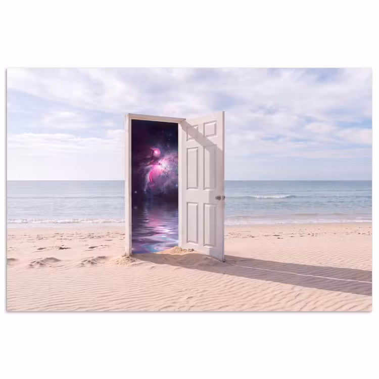 Poster - Tür – Strand – Kosmos — 1
