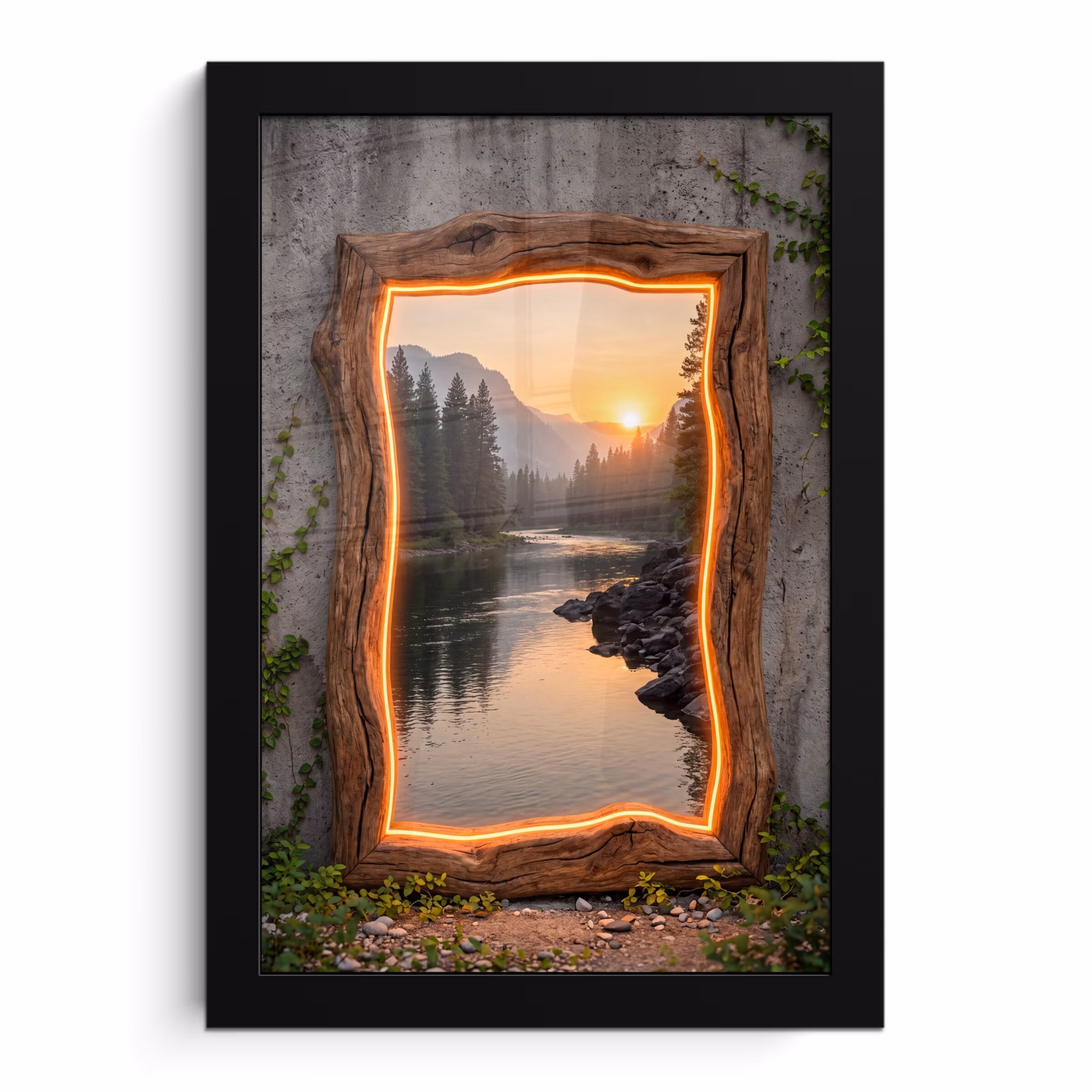 Bilder mit Rahmen - Landschaft – Rahmen – Licht — 1
