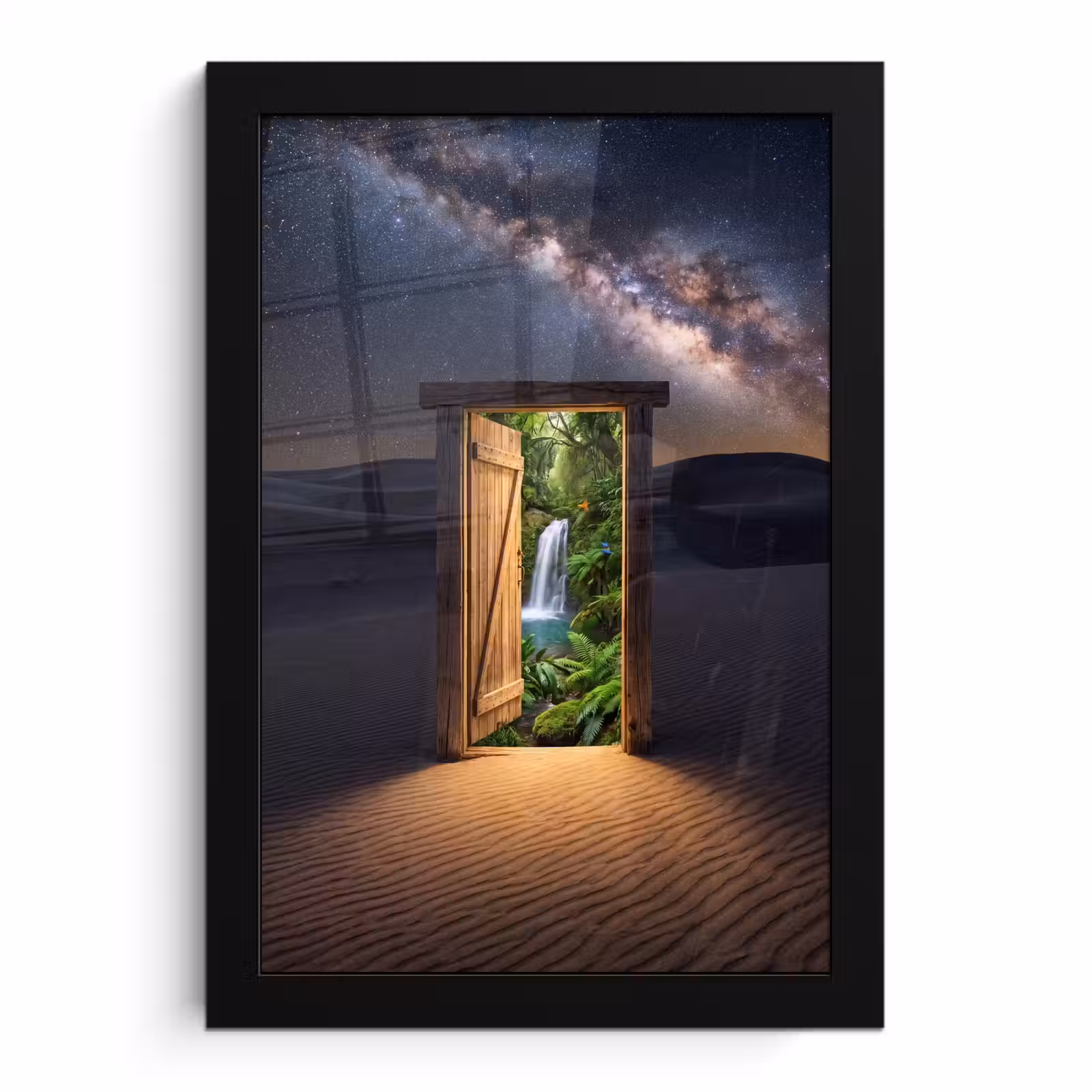 Bilder mit Rahmen - Tür – Wüste – Natur — 1