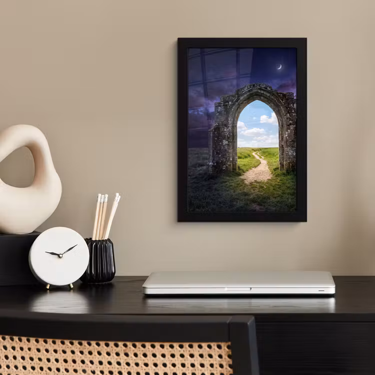 Bilder mit Rahmen - Bogen – Landschaft – Kontrast — 2