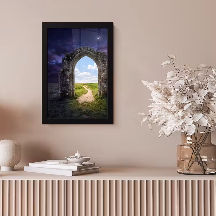 Bilder mit Rahmen - Bogen – Landschaft – Kontrast — 4