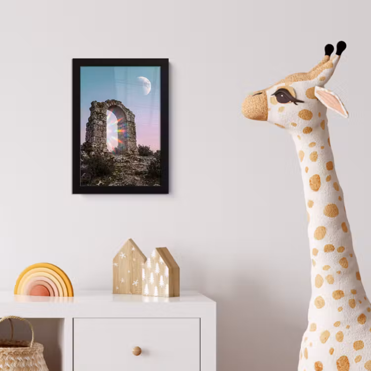 Bilder mit Rahmen - Bogen – Regenbogen – Mond — 5