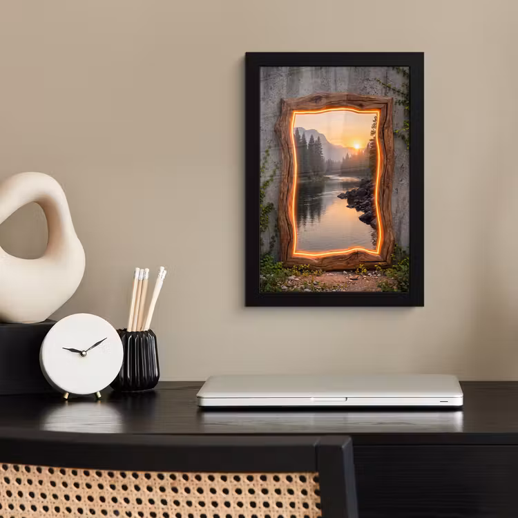 Bilder mit Rahmen - Landschaft – Rahmen – Licht — 2