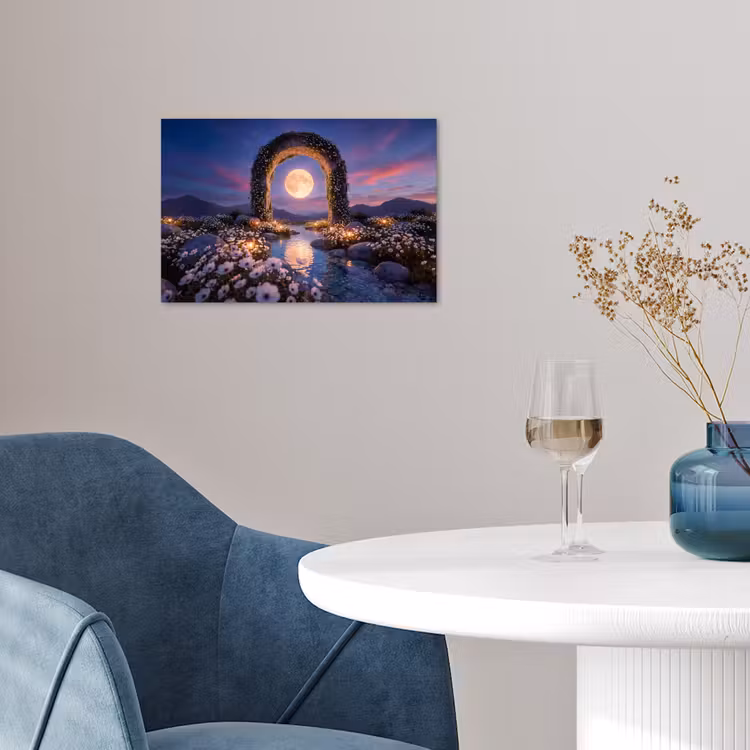 Poster - Bogen – Mond – Nacht — 4