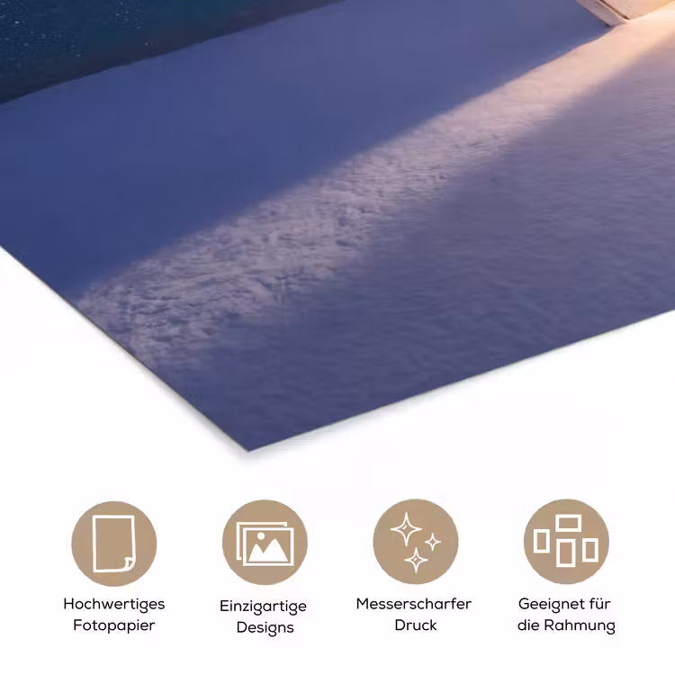 Poster - Tür – Schnee – Strand — 5