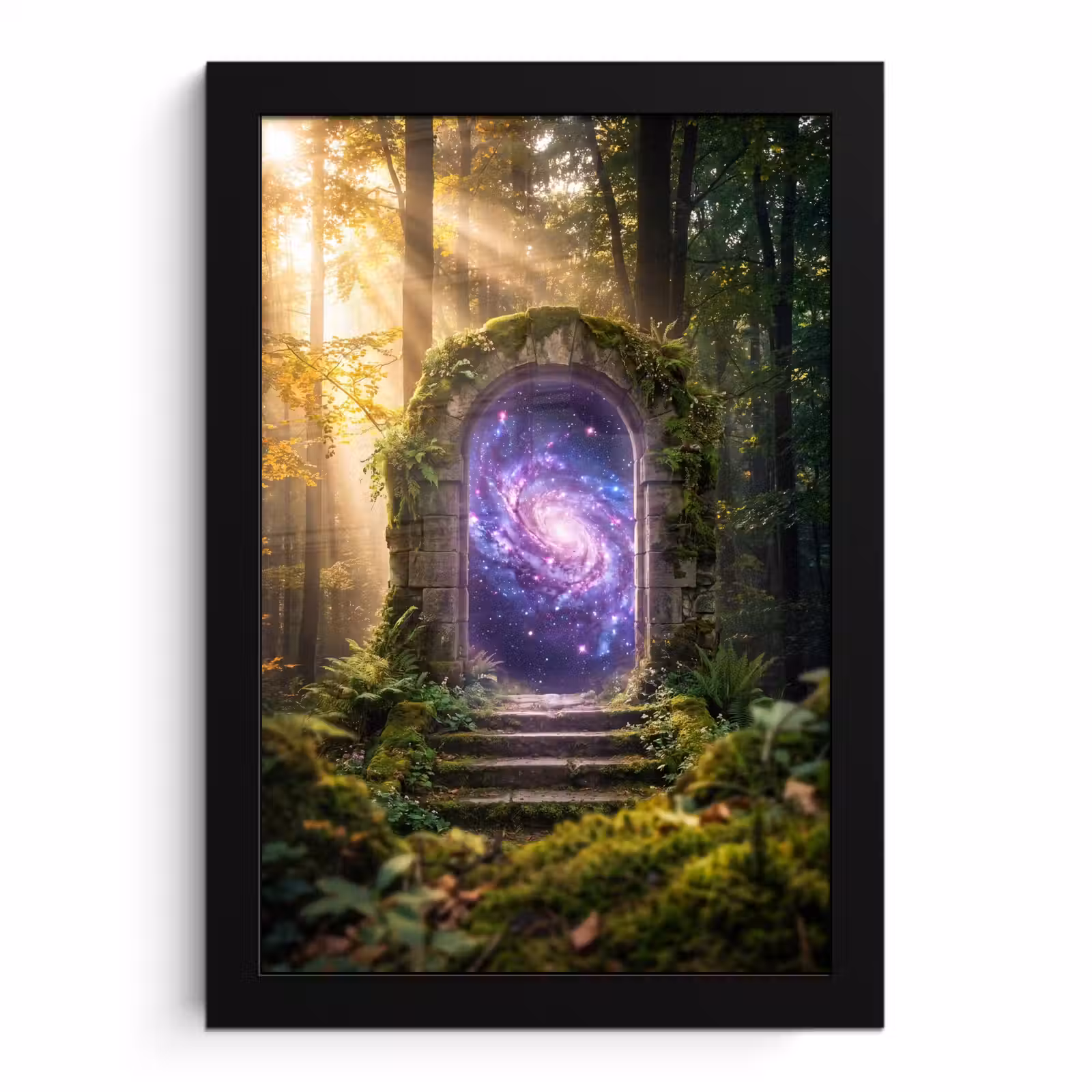 Bilder mit Rahmen - Tor – Kosmos – Wald — 1